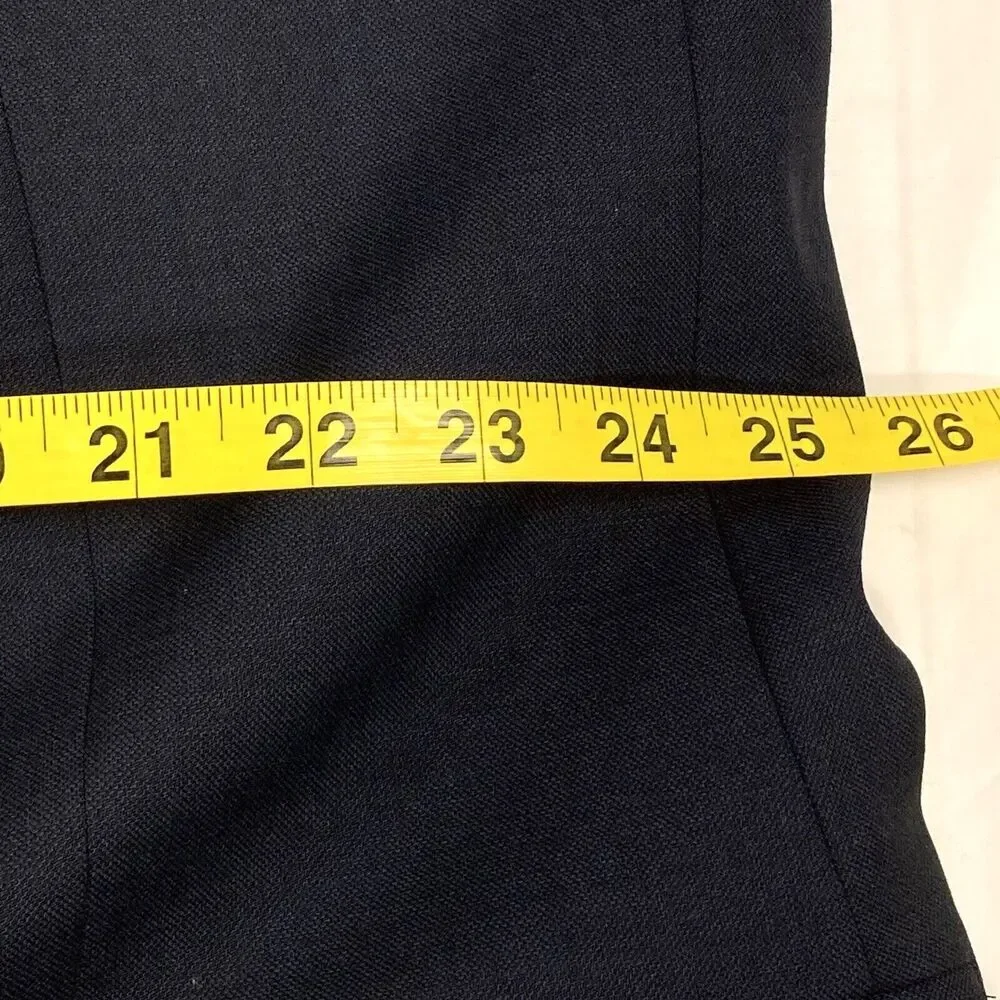 Pronto Uomo Platinum Blazer Wool Navy Blue 48 50 L Executive Fit 2 Vent Preppy